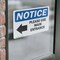 Signmission Please Use Main Entrance Left Arrow Sign, Vinyl Decal, 10in W x 7in L, 2PK OS-2PACK-NS-D-710-L-17615 - alternate 4